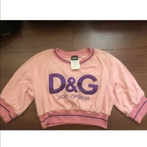Dolce & Gabbana pink crop top